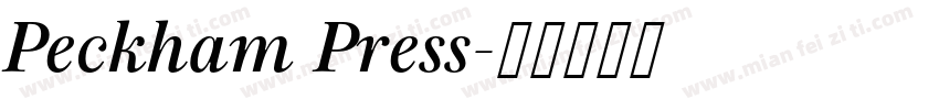 Peckham Press字体转换